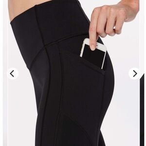 Lululemon All The Right Places Crop II Pockets 23" Black - Size 8